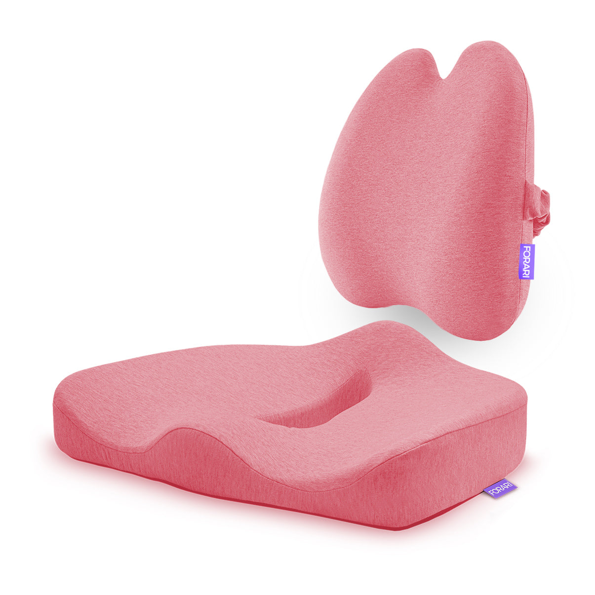 Ergonomic Seat Cushion + Lumbar Support Pillow * Patented