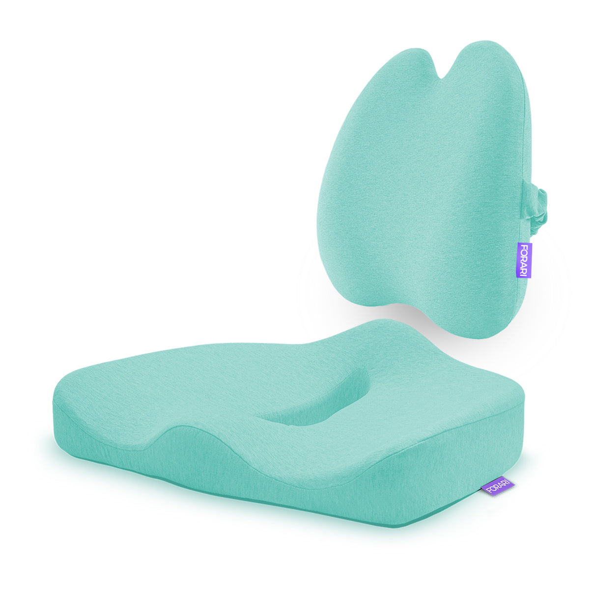 Ergonomic Seat Cushion + Lumbar Support Pillow  * Patented